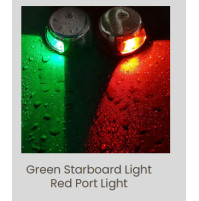 Led Navigation light - Green Starboard Light Red Port Light - WK-NL4 - AZLED